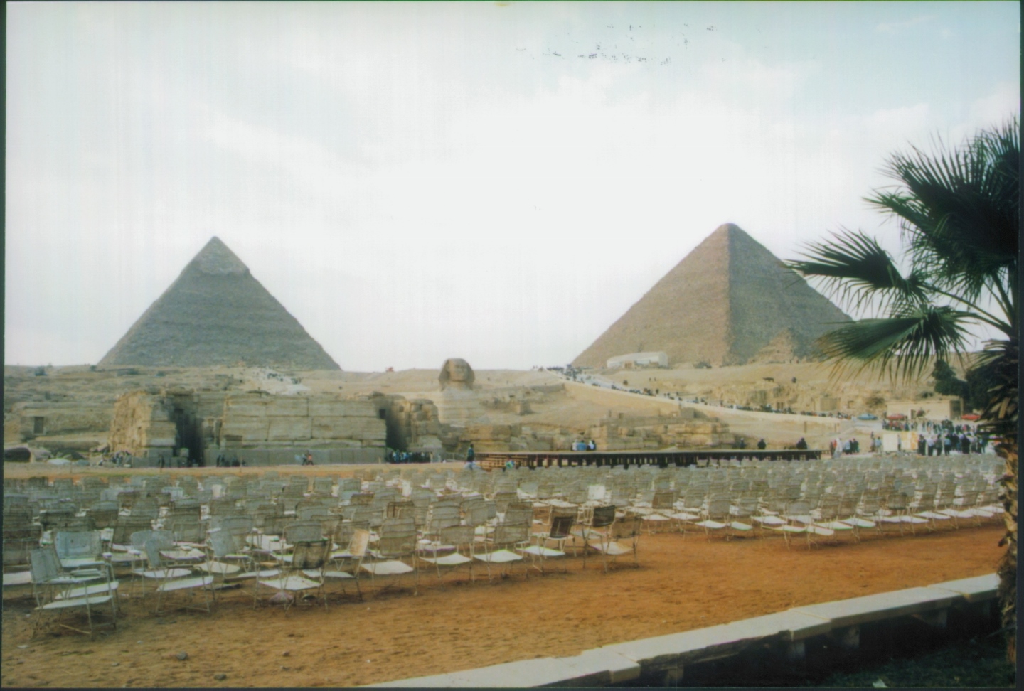 Laser Show at Spynx Pyramids of Giza Egypt 1998
