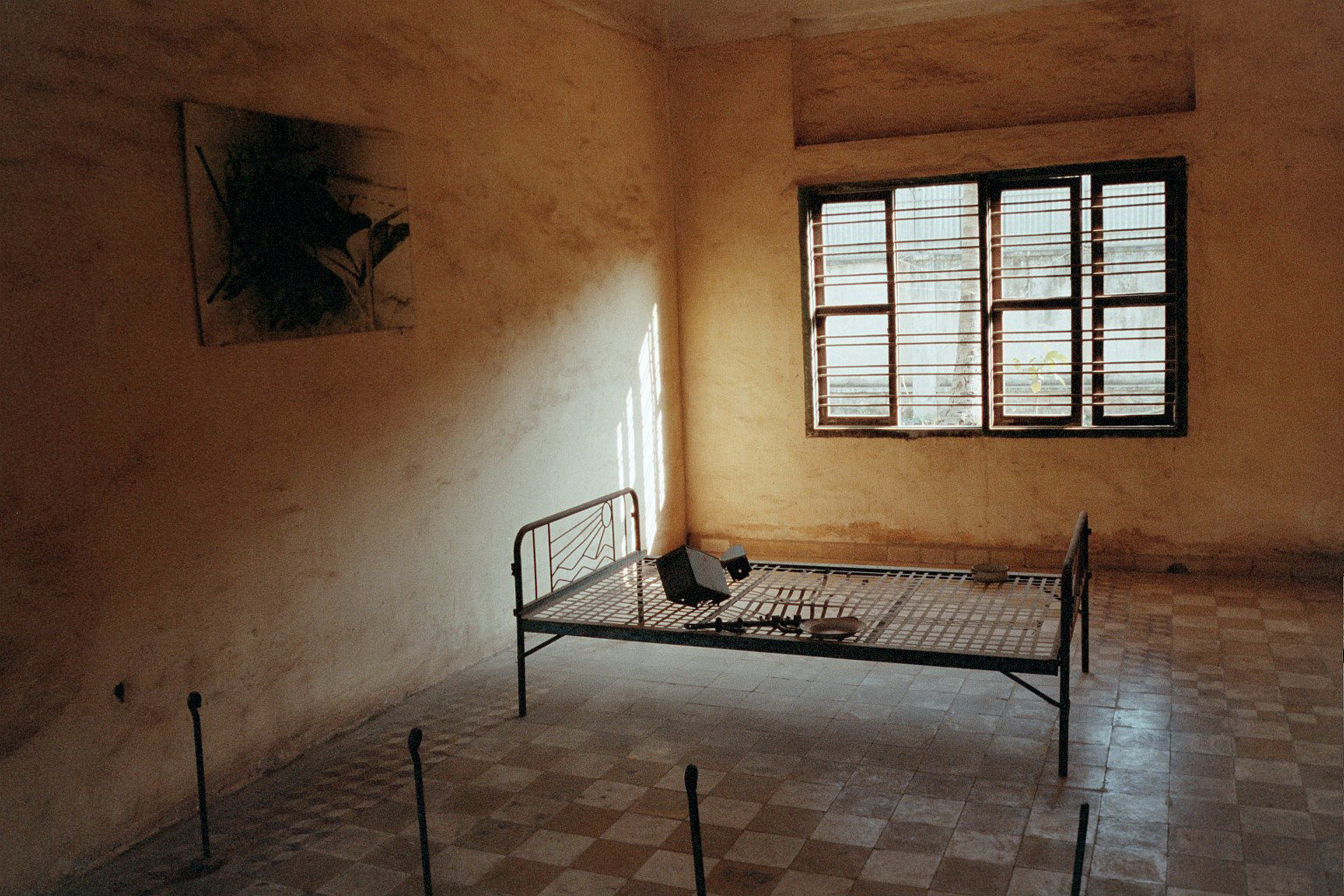 s21 prison cell - Phom Phenm Cambodia Mar 2003