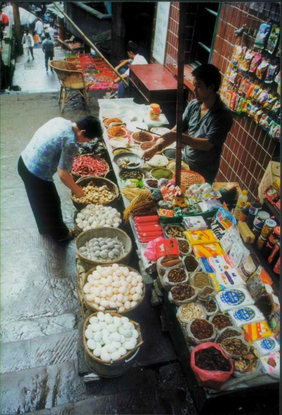 fresh food and spices market china 1999