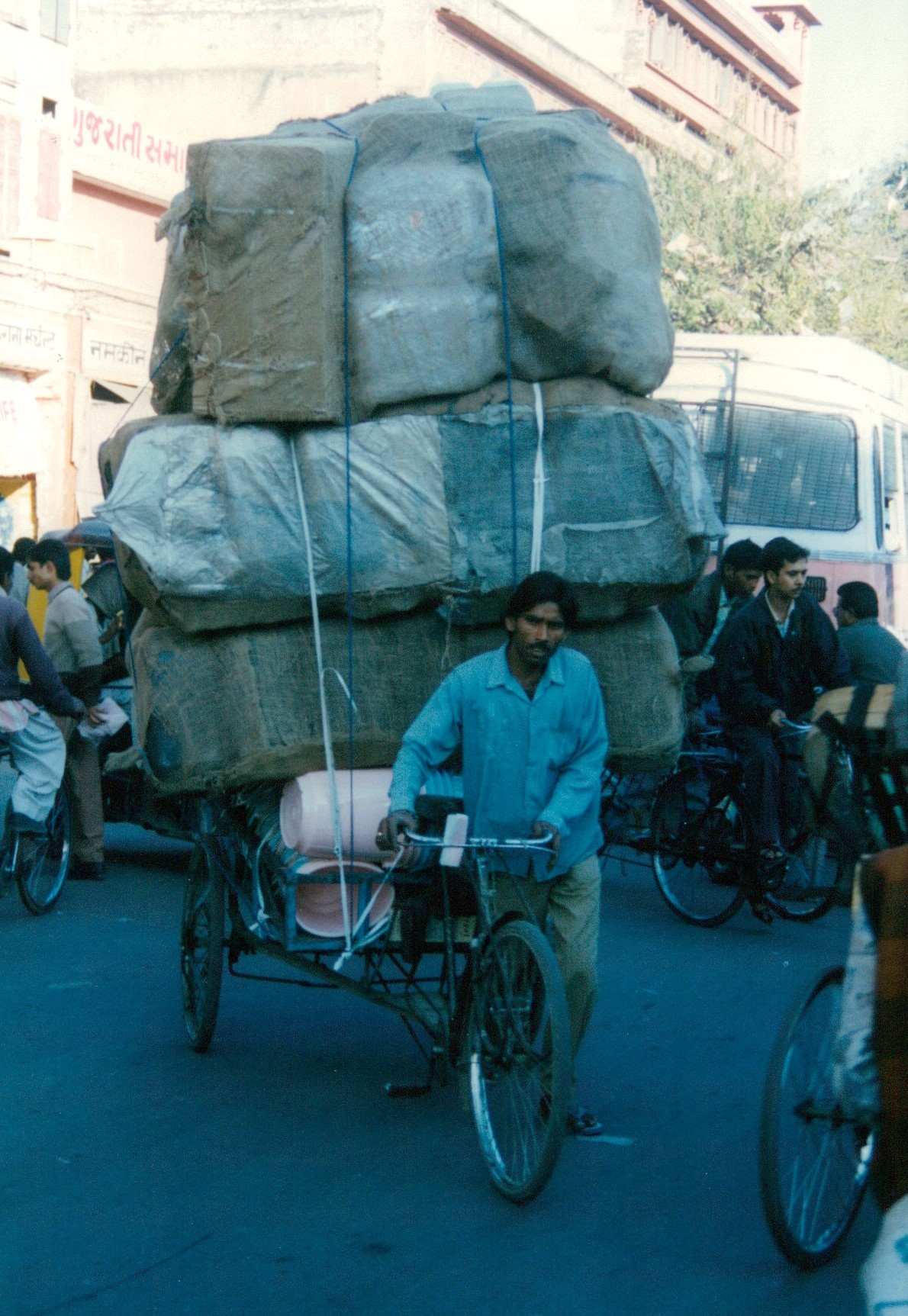 Bike Carrying Goods India 1997