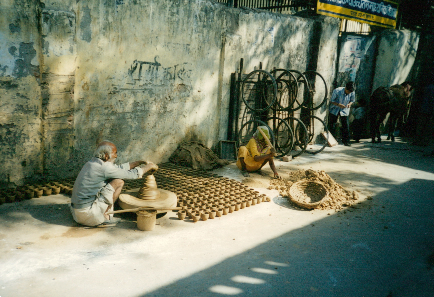 Making Clay Pots India 1997