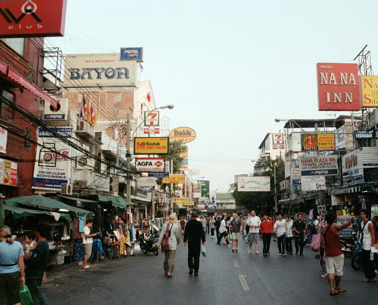 Khaosan Road, bangkok Thailand  - March 2003