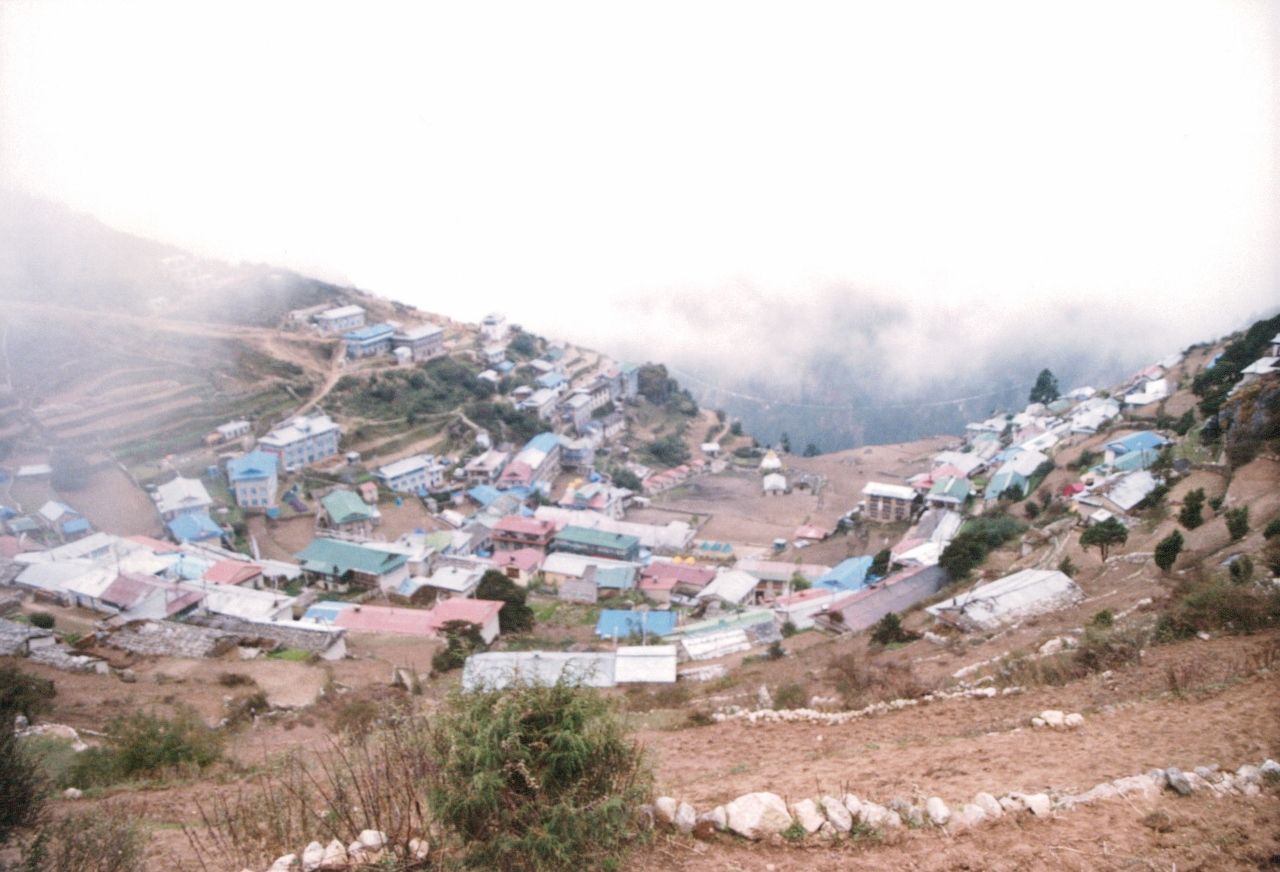 namche bazar trekking in nepal solukhumbu 1998