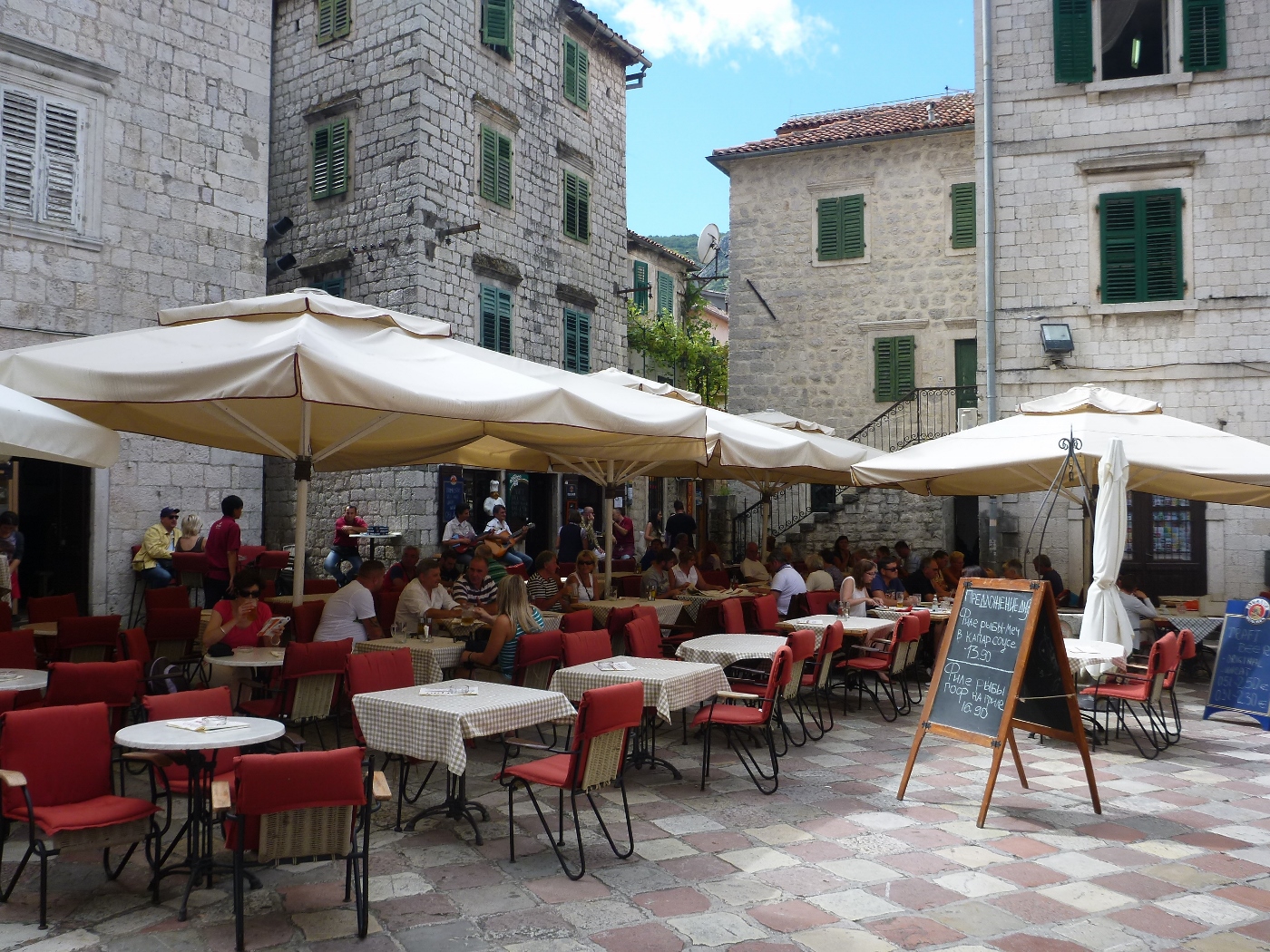 Old Town Kotor Montenegro Restaurant Outside