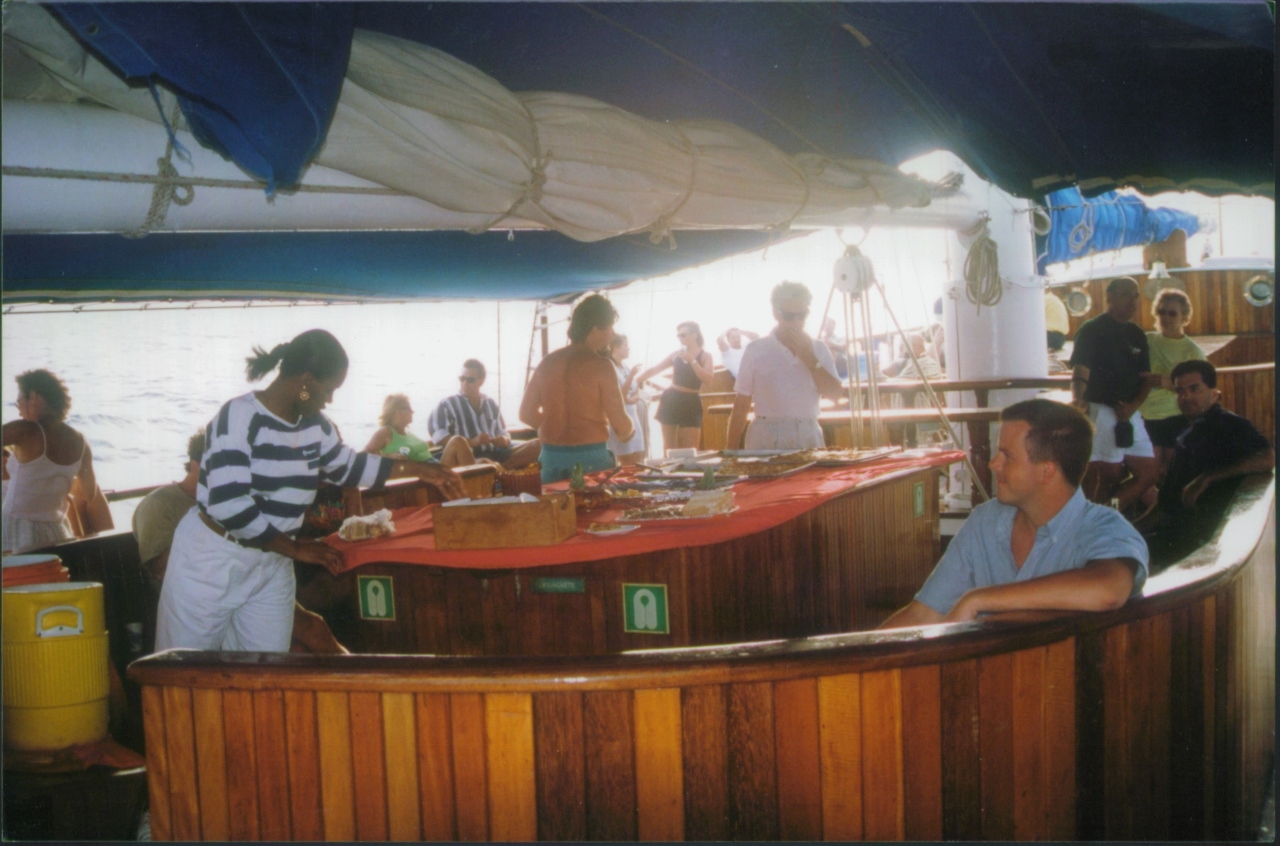 rum swizzles and snacks windjammer polynesia caribbean 1999