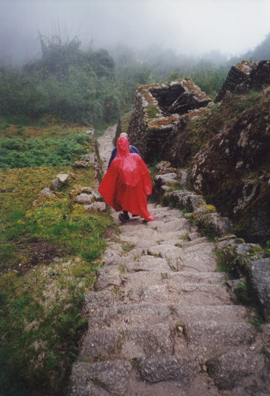 inca steps inca trail machu picchu peru apr 2001