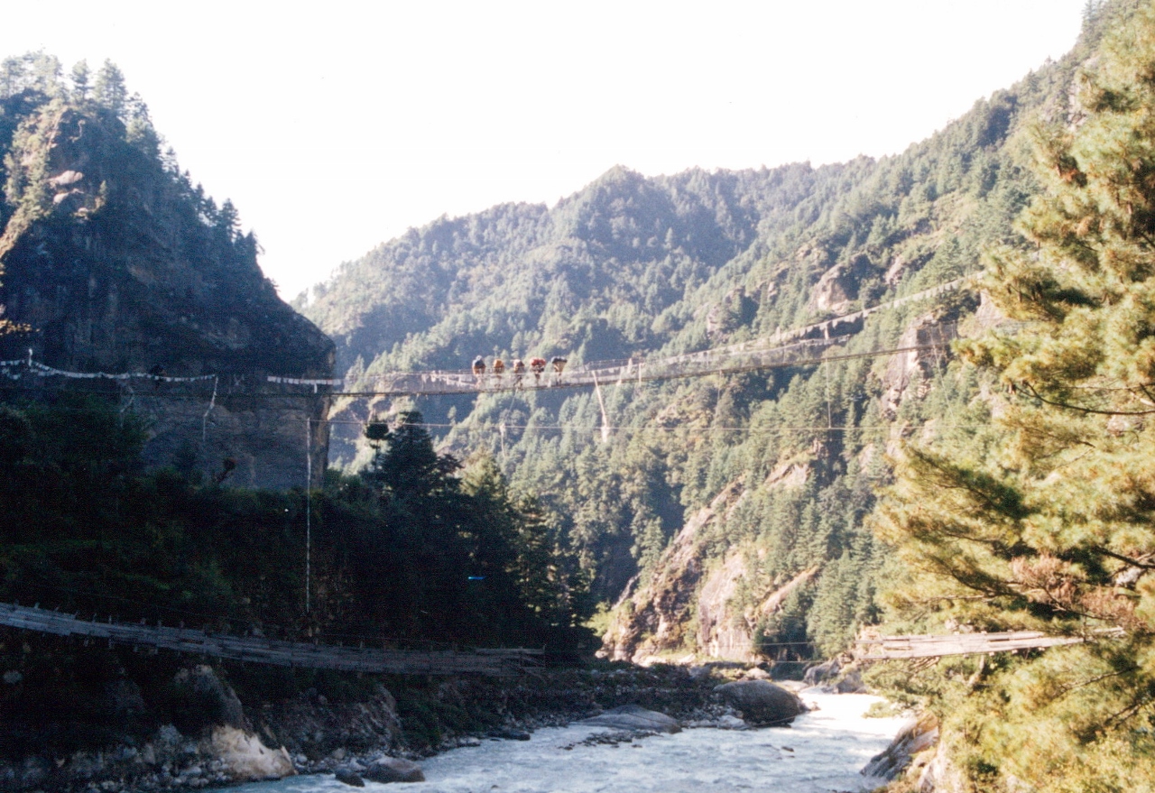 bridges trekking in nepal solukhumbu 1998