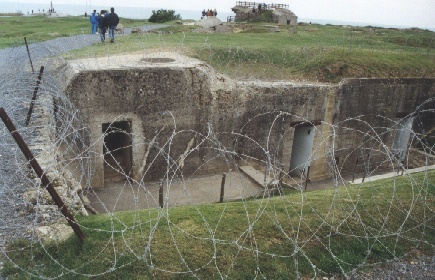 bunker at normandy beach france 1999